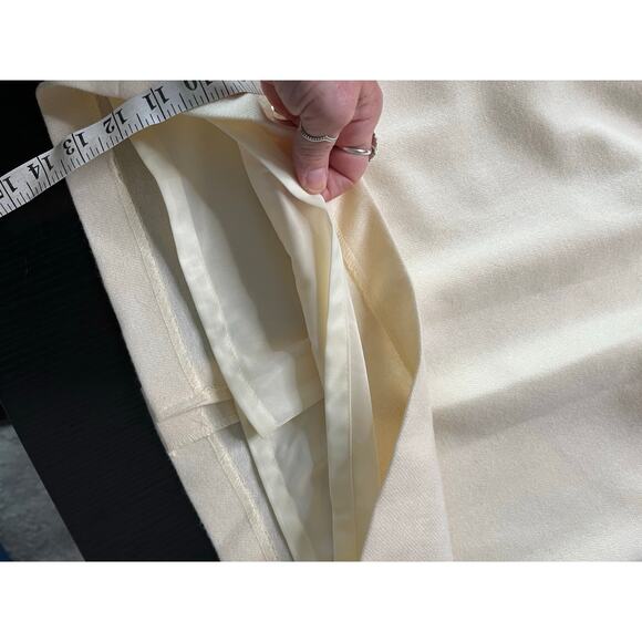 Vintage Savanna Winter White Wool Pencil Skirk - Picture 10 of 10